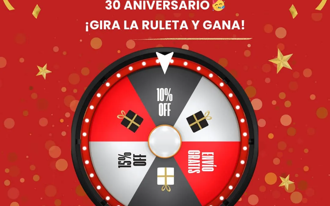 La ruleta del 30º aniversario de Disteco